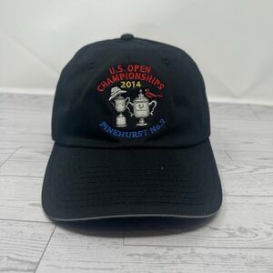 USGA 2014 US Open‎ Pinehurst No 2 Member Hat Black Adjustable Golf Baseball Cap